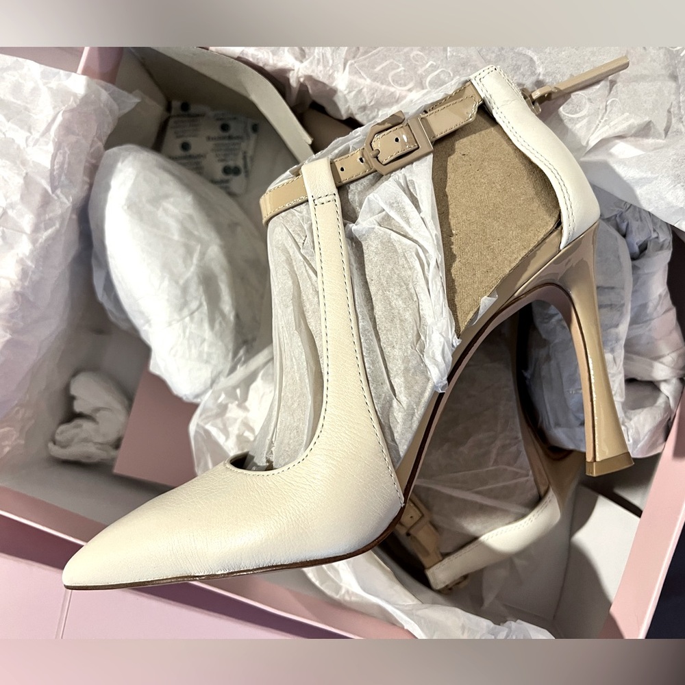 Louise Et Cie pumps.  Size 7.  Two colors.  Black and Cream/Sand